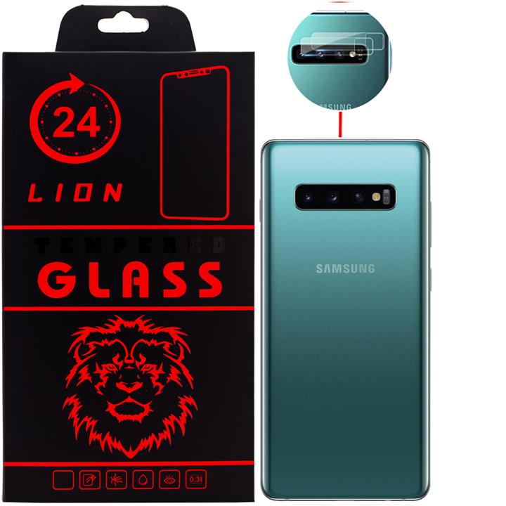 محافظ لنز دوربین  لاین مدل RL007 مناسب برای گوشی موبایل سامسونگ Galaxy S10 Plus بسته  2 عددی LION RL007 Lens Protector  For Samsung Galaxy S10 Plus Pack Of 2